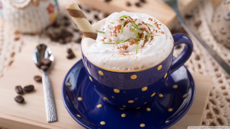 Coffee with Whipped Cream — Blue