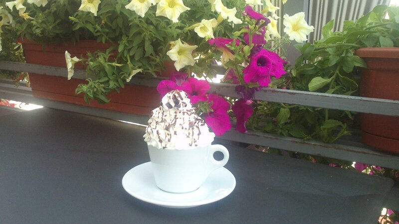 Coffee with Whipped Cream — White