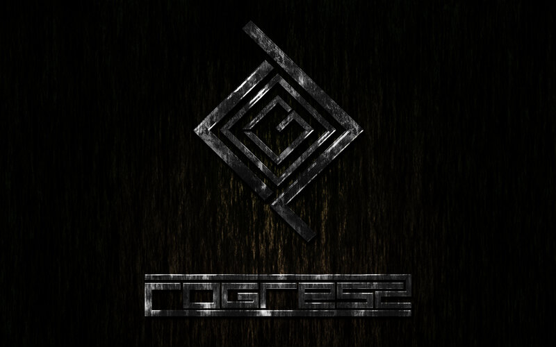 Cognese logo on dark wood