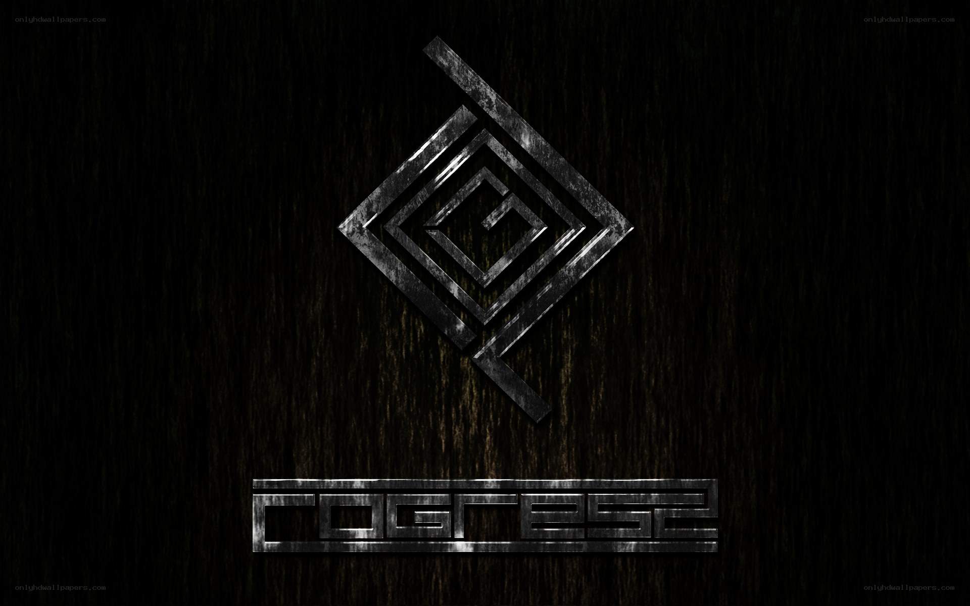 Cognese logo on dark wood