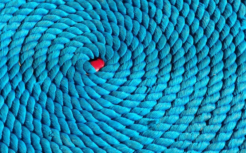 Coiled Blue Rope