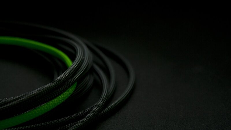 Coiled Cables on Black — Minimalist