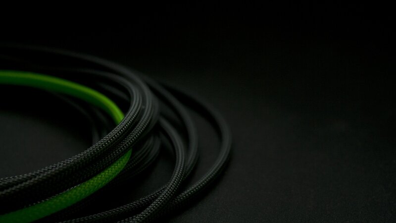 Coiled Cables on Black