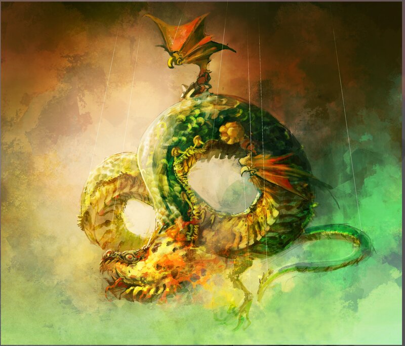 Coiled Dragon Creature