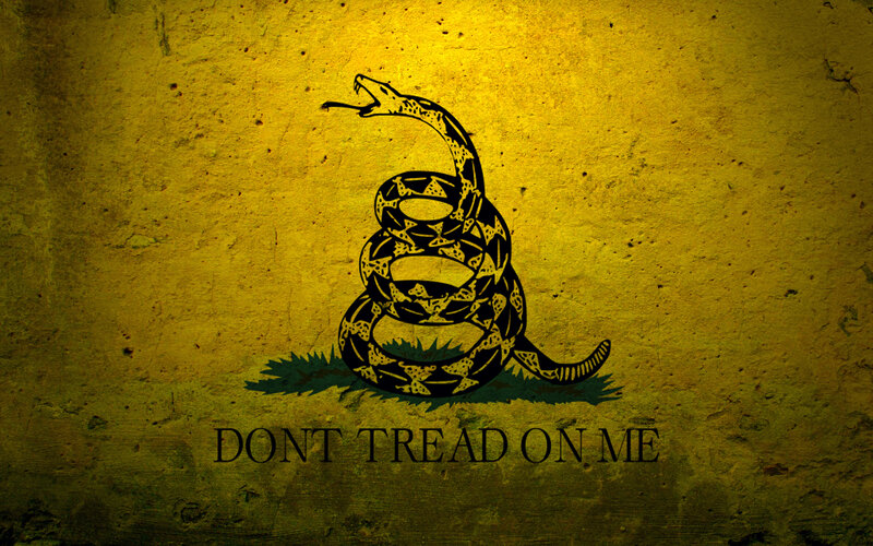 Coiled Rattlesnake — Yellow, Defiant, Illustration
