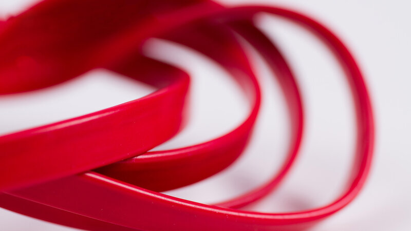 Coiled Red Cable