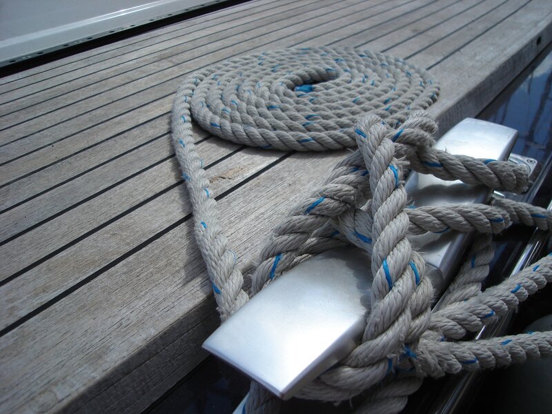 Coiled Rope on Deck