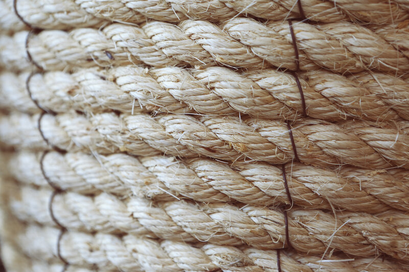 Coiled Rope Texture — Beige