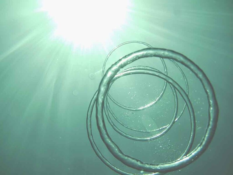 coiled spring underwater