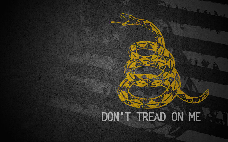 Coiled Yellow Snake — Black