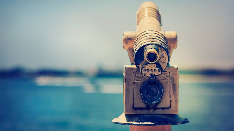 Coin-operated Binoculars — Blue