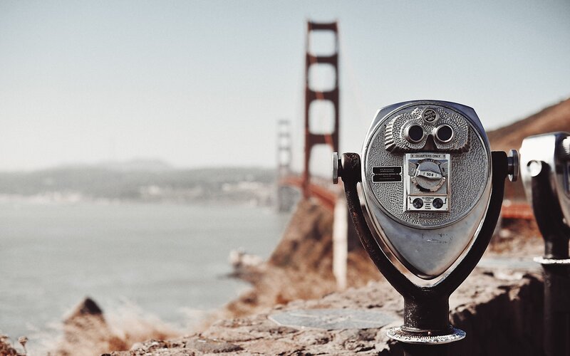 Coin-operated Binoculars — Gray