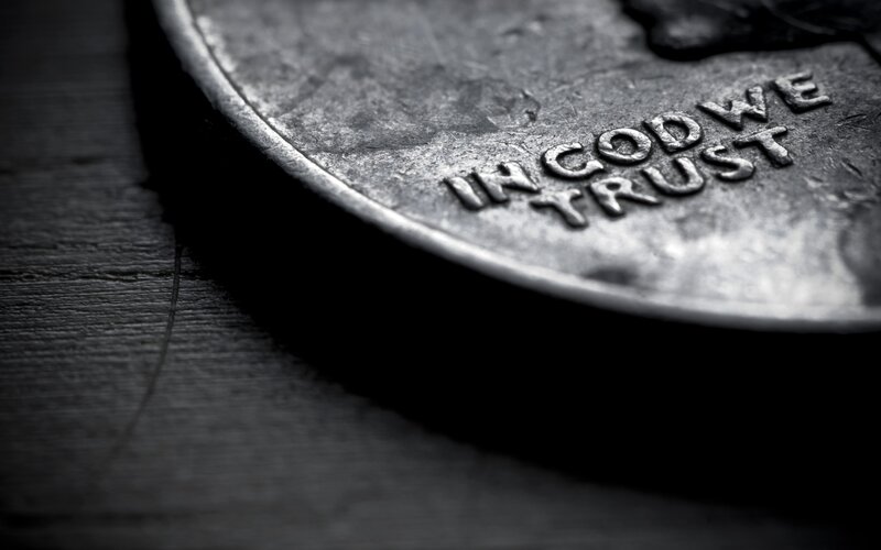 Coin with Inscribed Text — Black