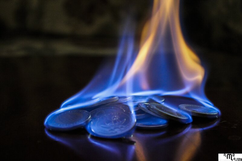 Coins on Fire