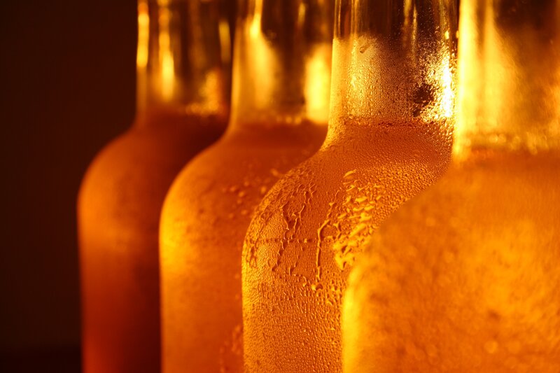 Cold Beer Bottles