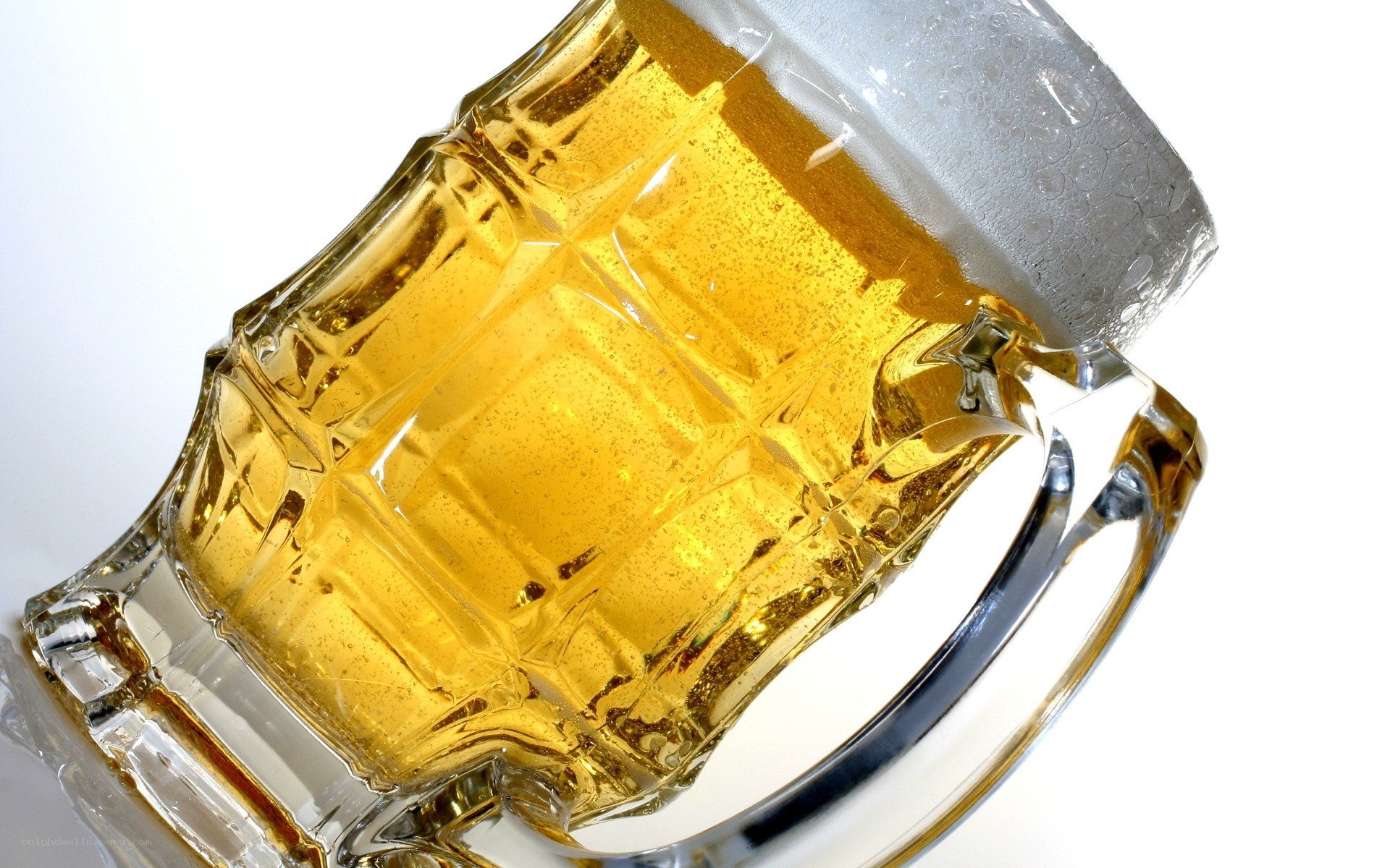 cold beer in a glass mug