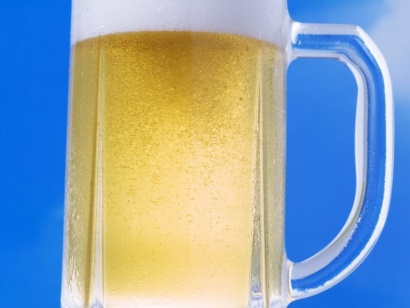 cold beer in a mug
