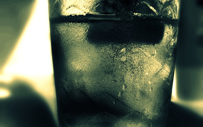 cold drink with condensation