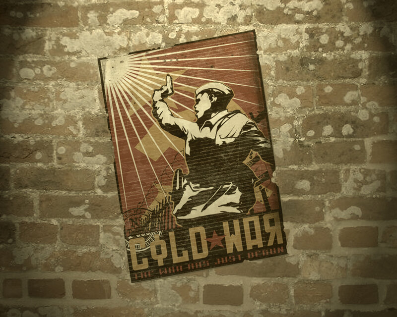 Cold War propaganda poster