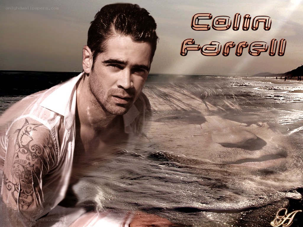 Colin Farrell at the beach