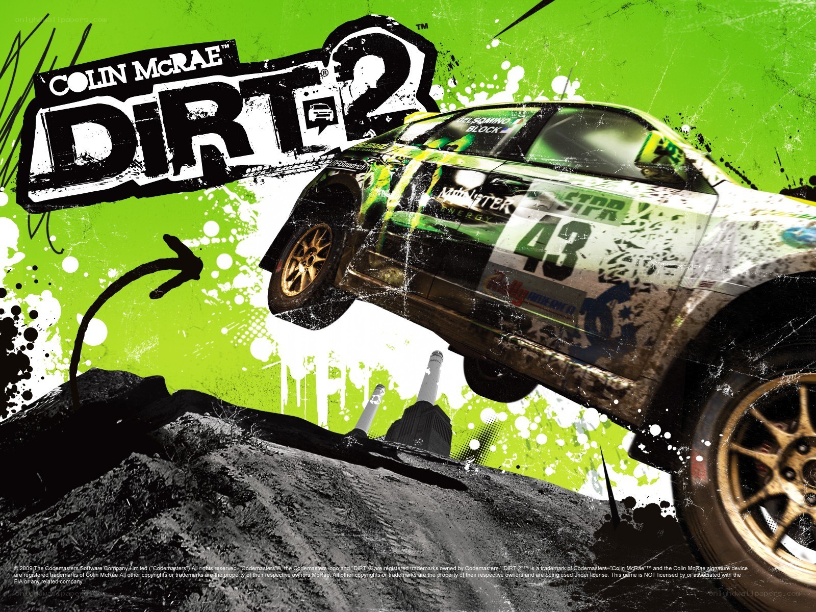Colin McRae Dirt 2 game art