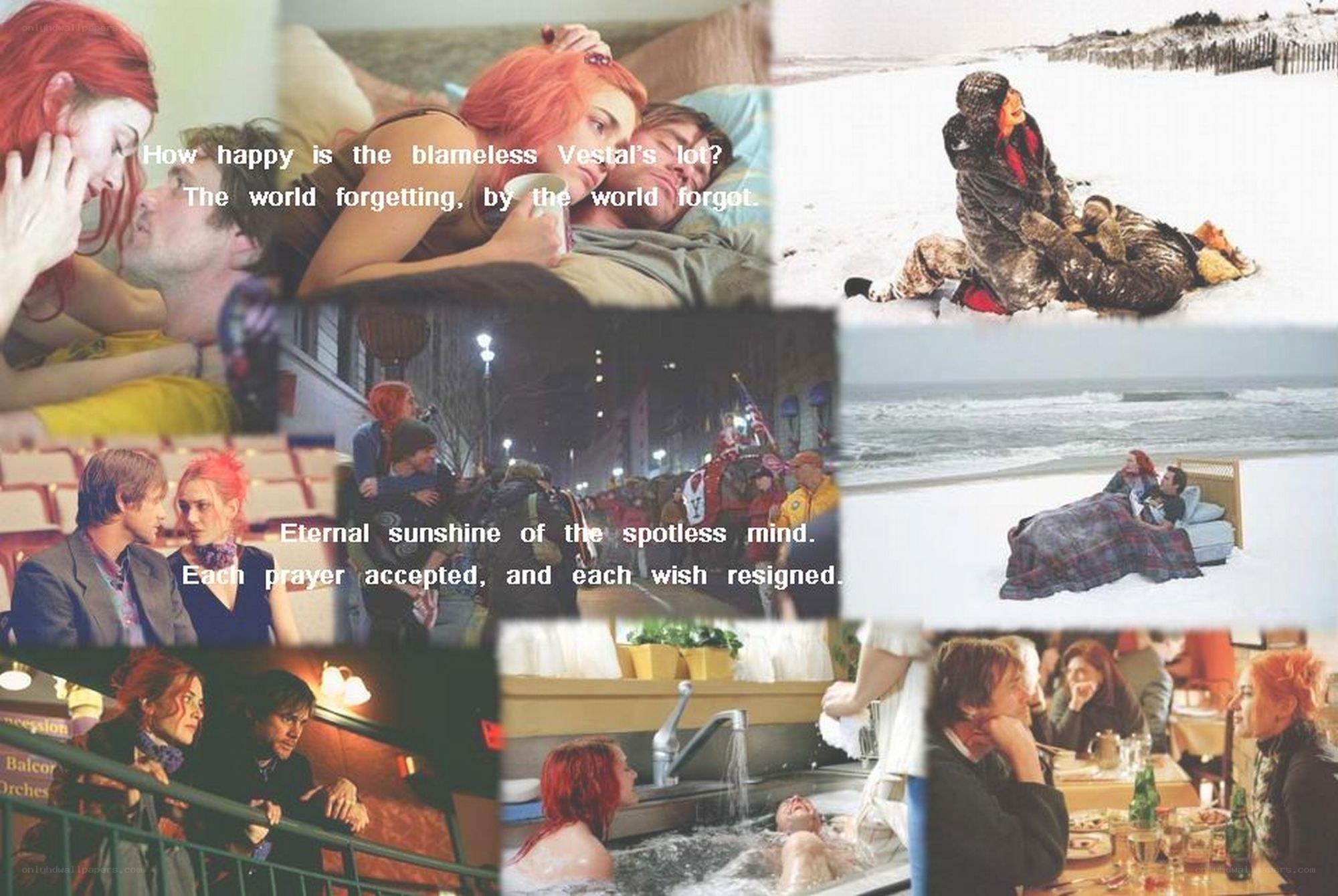 Collage from a romantic film