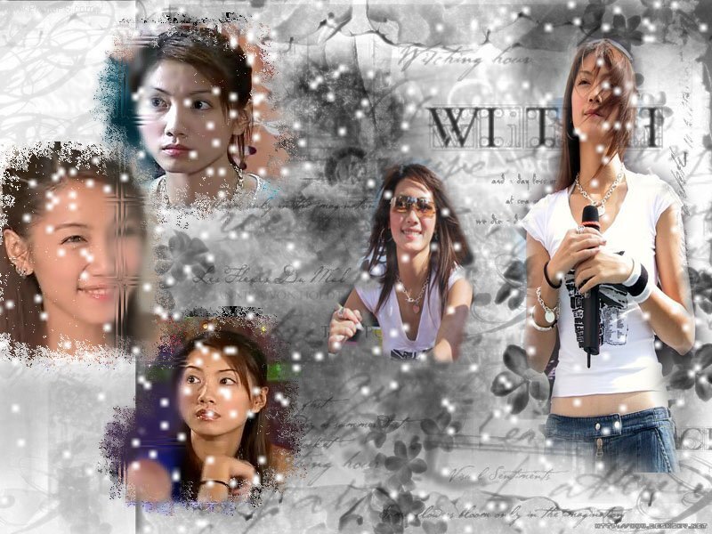 Collage of a female singer