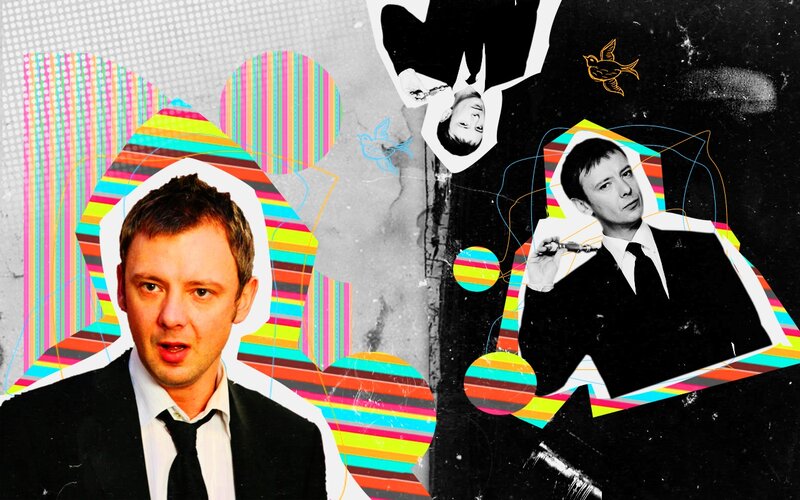 Collage of a man in suit