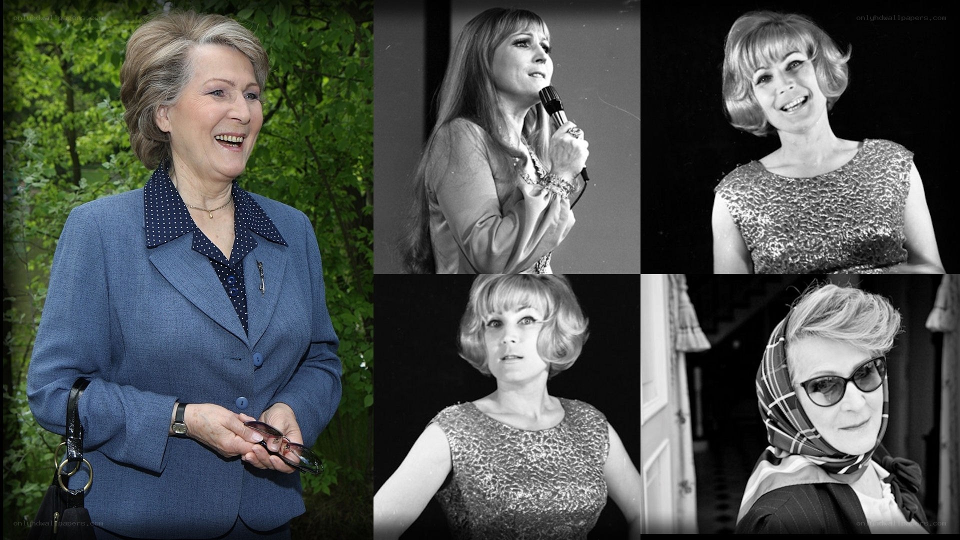 Collage of a woman's life stages