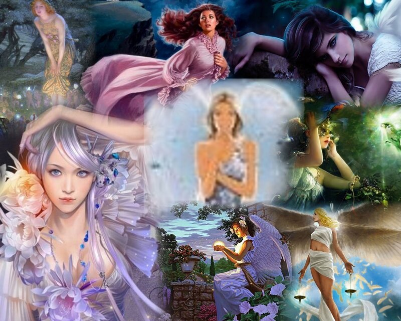 Collage of Angelic Women