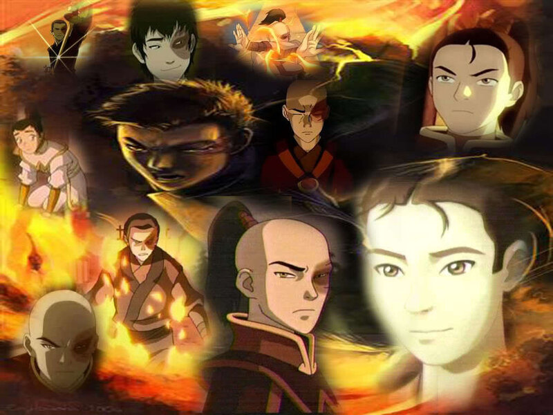Collage of Animated Characters — Orange