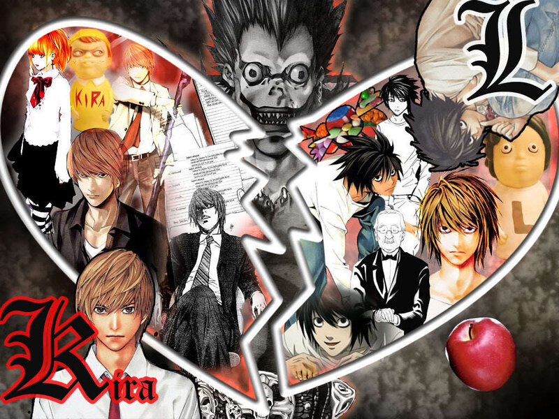 Collage of Anime Characters — Black, Dramatic