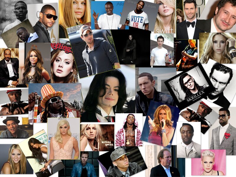 Collage of Celebrity Photos