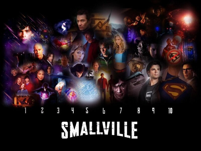 Collage of Characters from Smallville