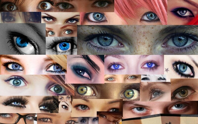 Collage of diverse eyes