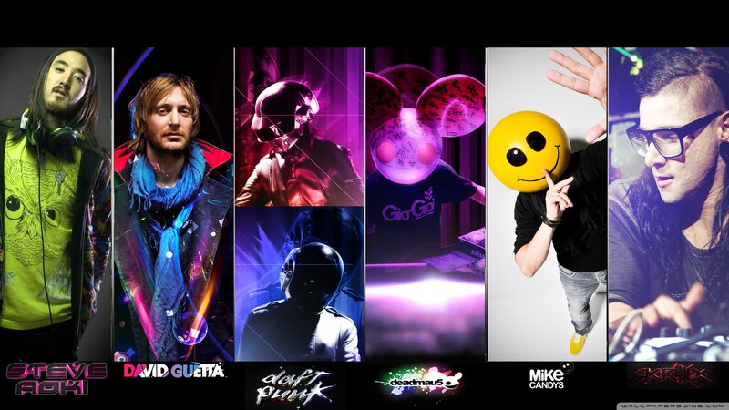 Collage of Electronic Musicians