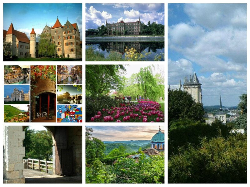 Collage of European Landmarks