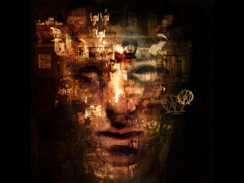 collage of faces and memories