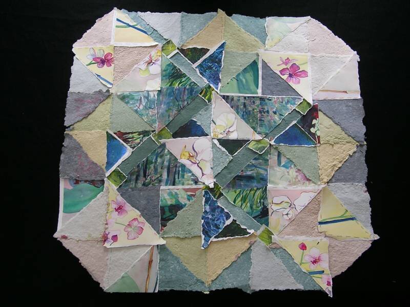 Collage of Floral Paper