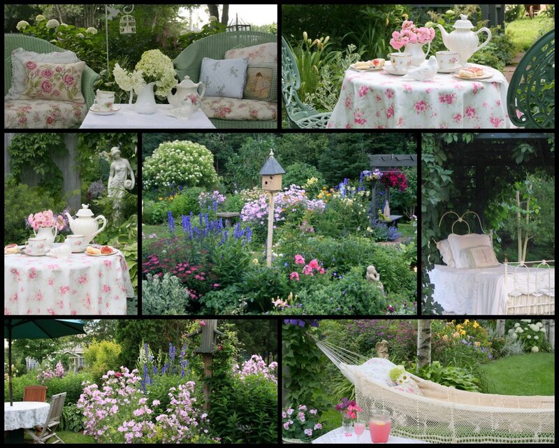 Collage of Garden Scenes