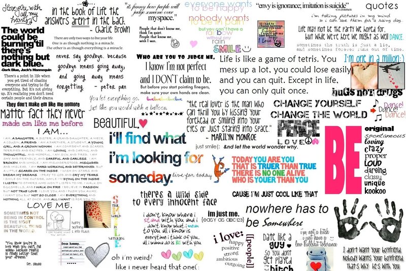collage of inspirational quotes