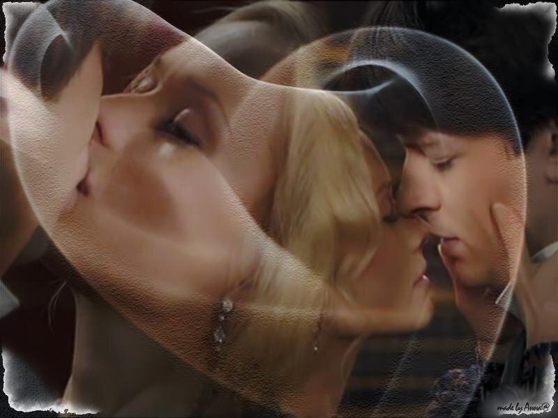 collage of kissing couples