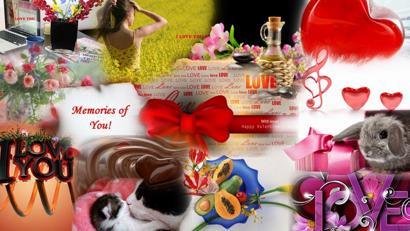 Collage of Love Items