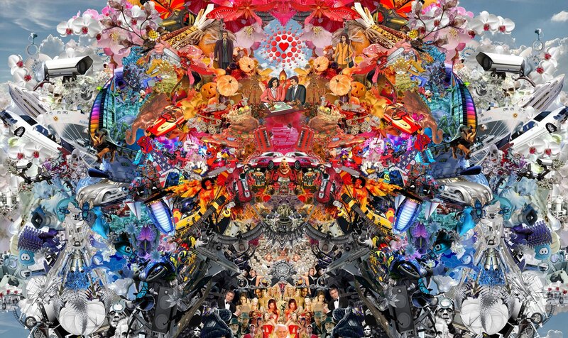 Collage of Objects and Figures