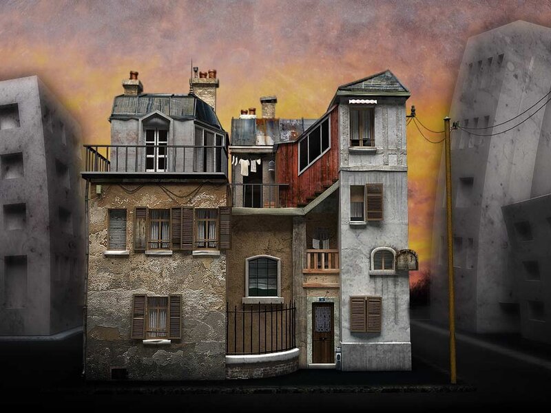 Collage of Old Buildings