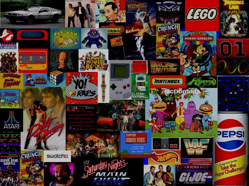 Collage of Retro Media — Red