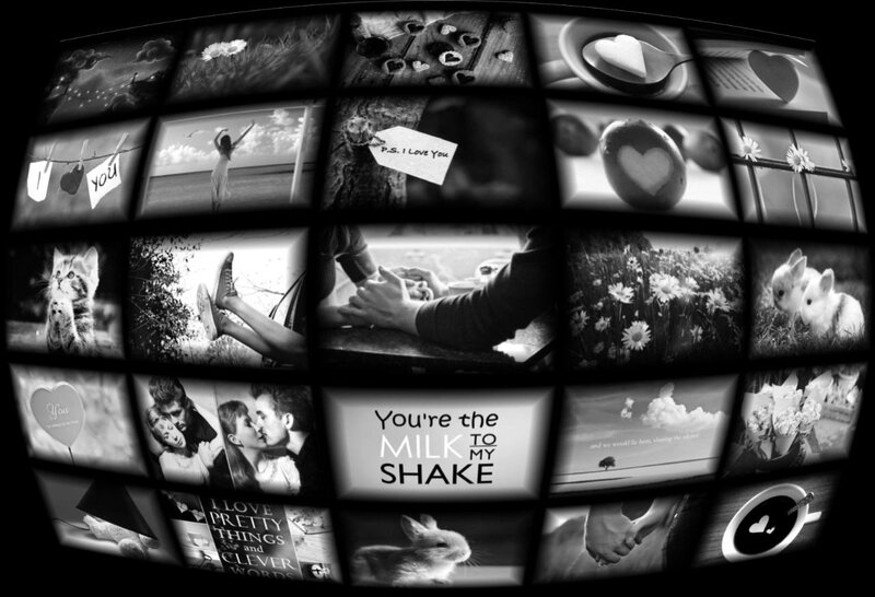 Collage of Romantic Photos