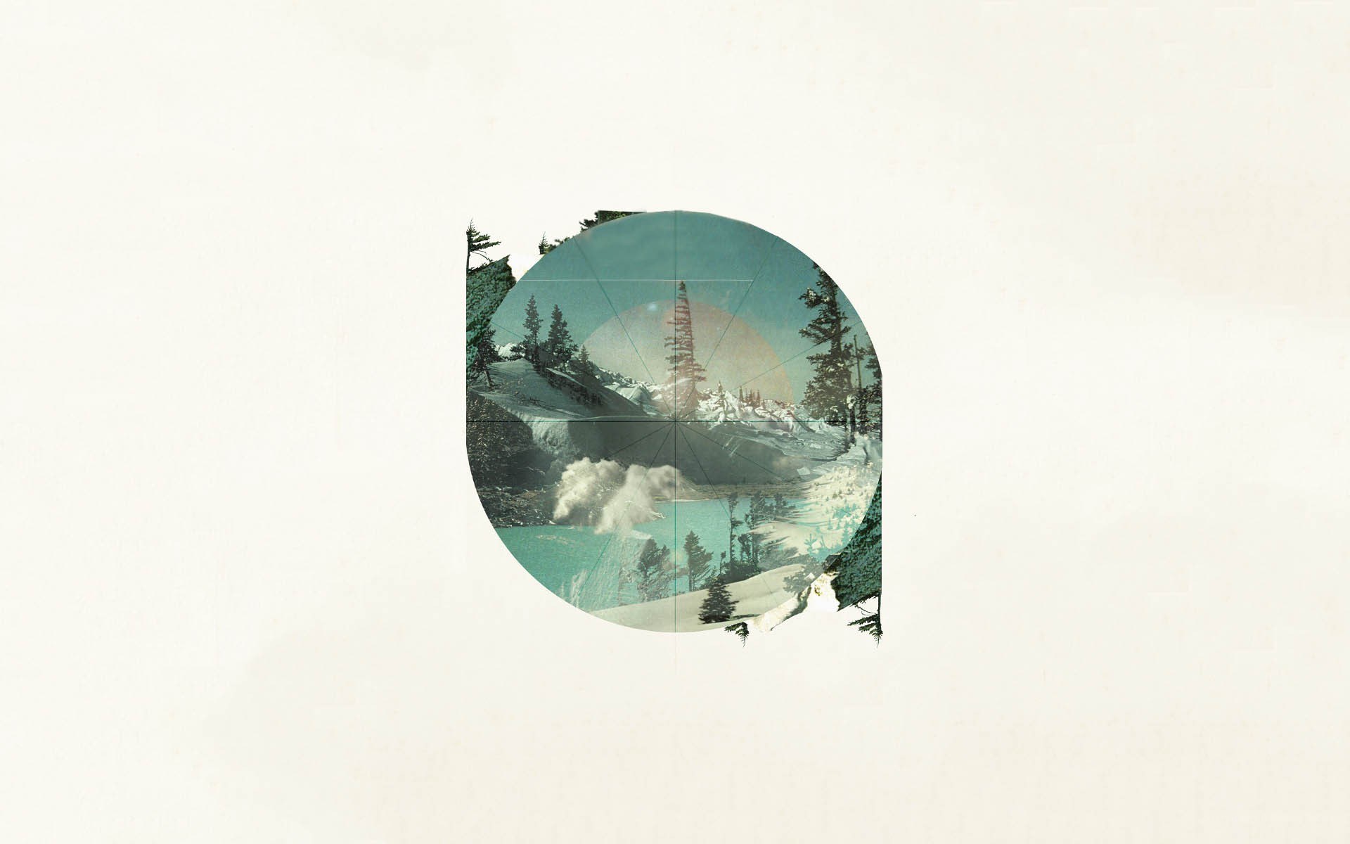 collage of snowy landscape