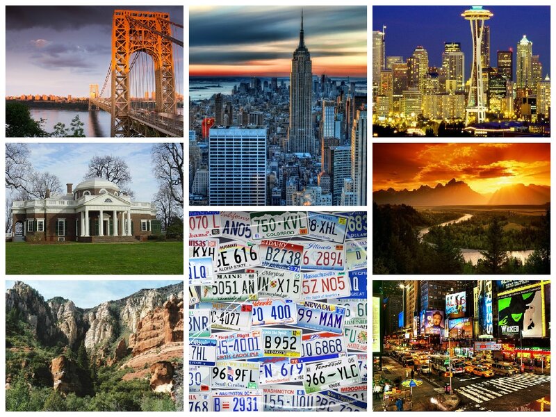 Collage of US Landmarks