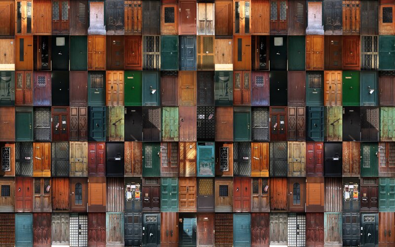 Collage of Various Doors